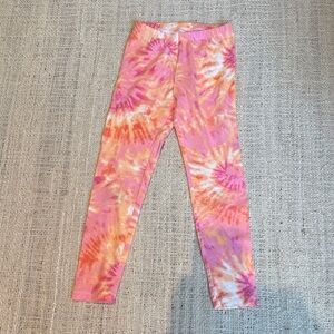 Cat & Jack Pink and Orange Tie-Dye Leggings